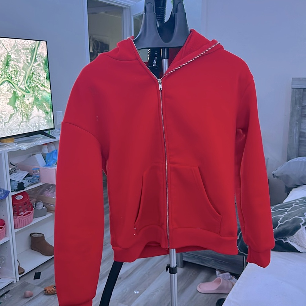 Red zip up spider man hoodie 🕷️❤️